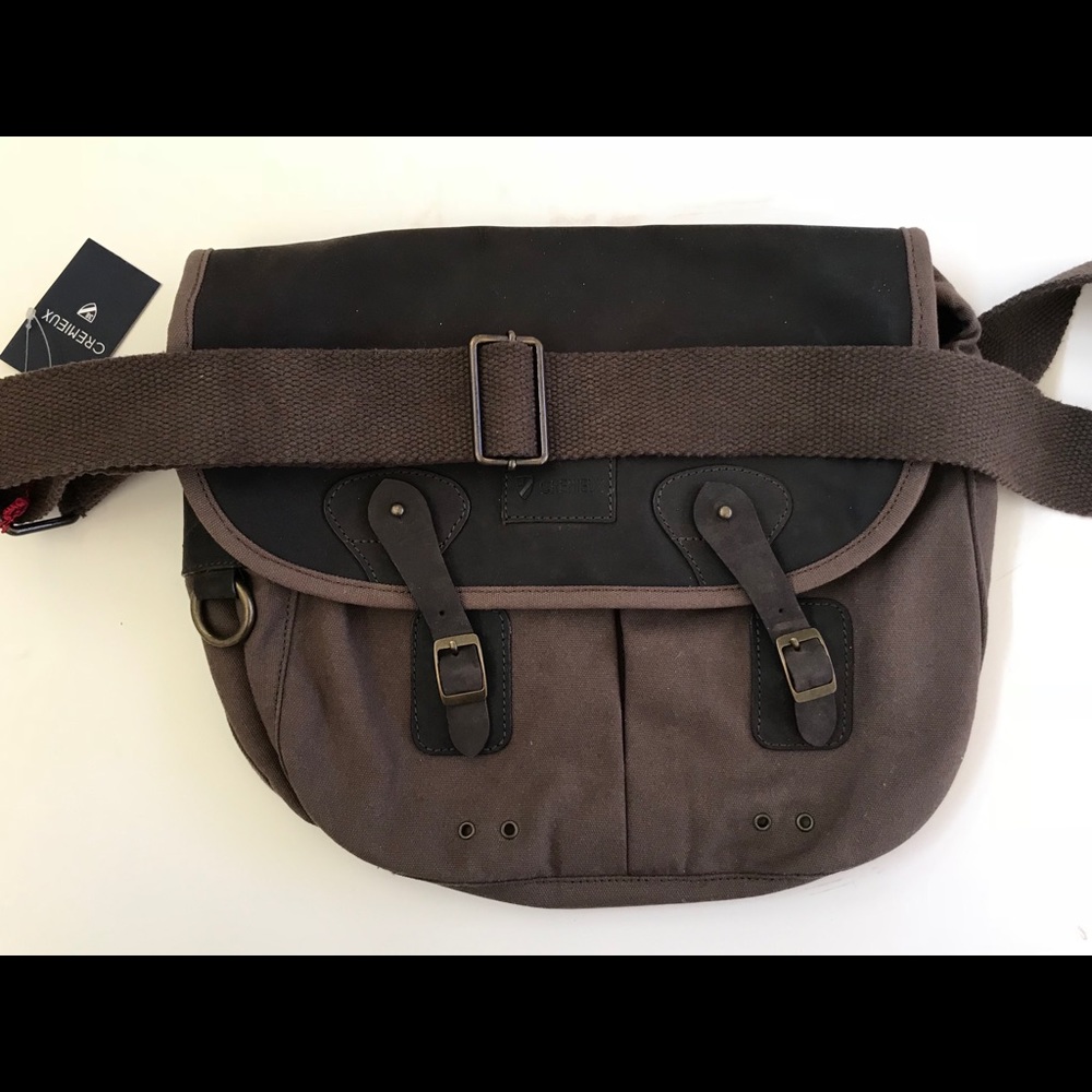 Daniel Cremieux Canvas leather Shoulder bag